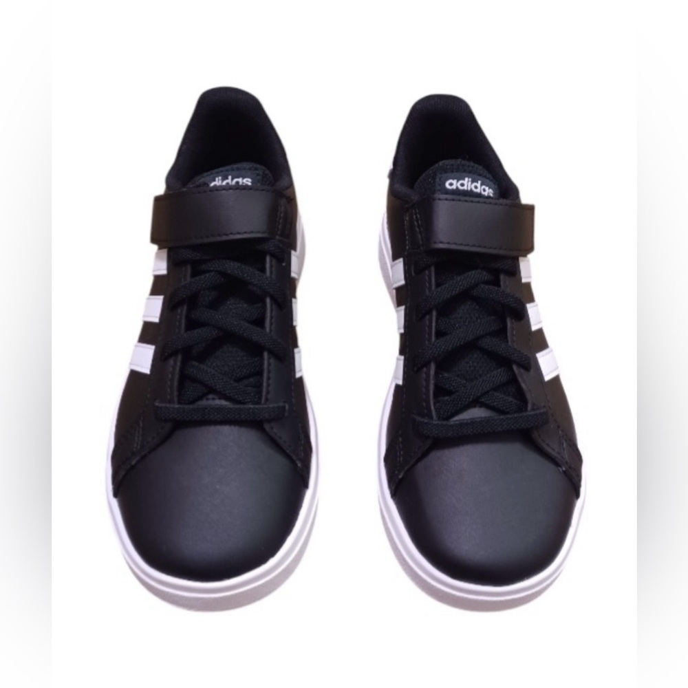 Adidas Kids Black and White Velcro, Grand Court 2.0, GW6513, Kids / Size US 3
